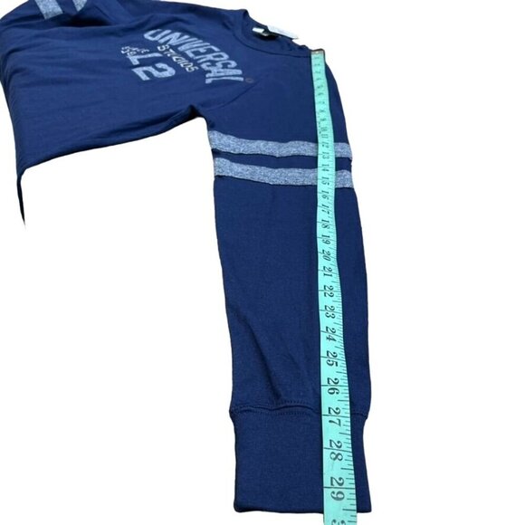 Universal Studios Unisex Navy Blue and Gray Long Sleeve Graphic Tee - Size Small - Picture 11 of 12